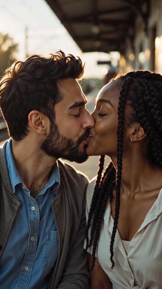 El beso – imagen en el segundo 9 s